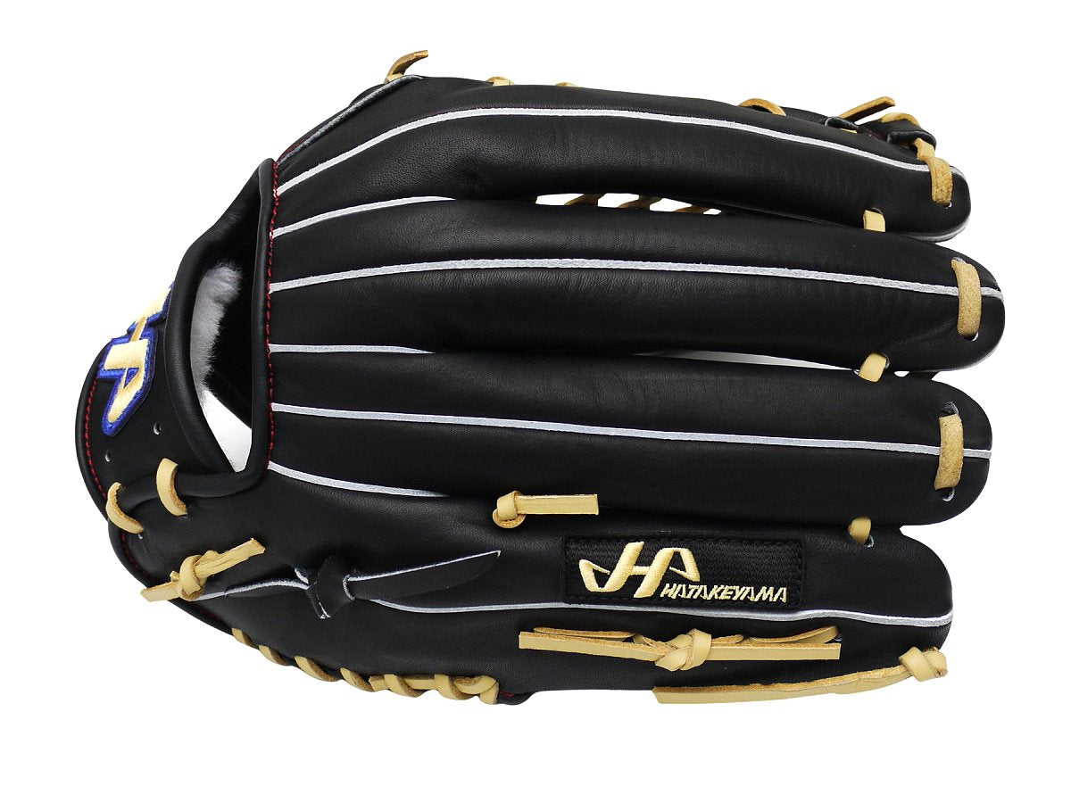 HATAKEYAMA Classic Series 12.75 inch Left Hand Throw Outfielder Glove - Black/Beige #5