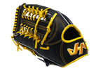 HATAKEYAMA Classic Series 12.75 inch Left Hand Throw Outfielder Glove - Black/Yellow #1