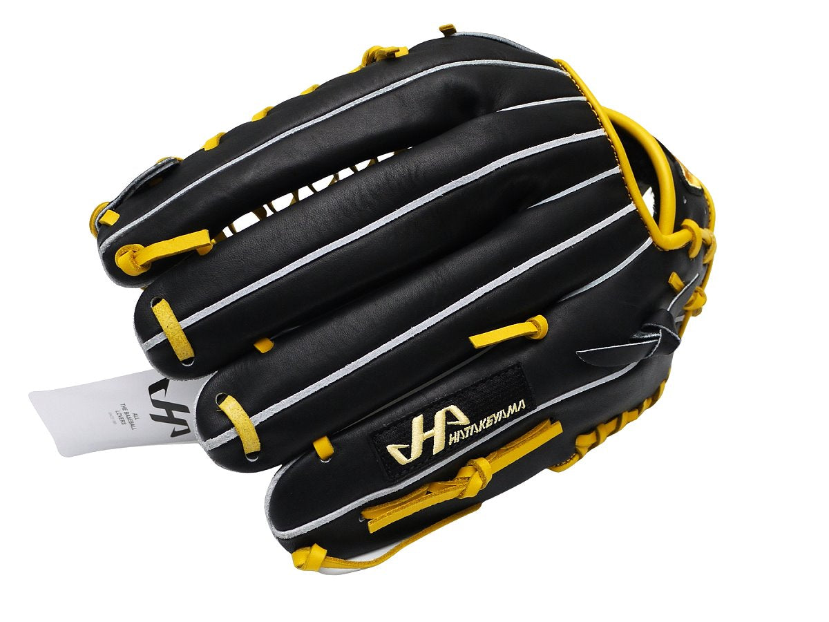 HATAKEYAMA Classic Series 12.75 inch Outfielder Glove - Black/Yellow #3