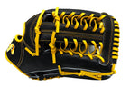 HATAKEYAMA Classic Series 12.75 inch Outfielder Glove - Black/Yellow #4