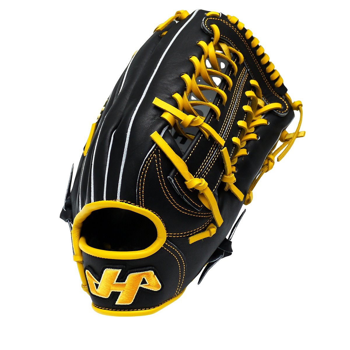 HATAKEYAMA Classic Series 12.75 inch Outfielder Glove - Black/Yellow #6