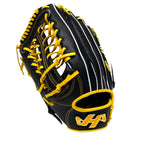HATAKEYAMA Classic Series 12.75 inch Left Hand Throw Outfielder Glove - Black/Yellow #6