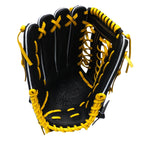 HATAKEYAMA Classic Series 12.75 inch Left Hand Throw Outfielder Glove - Black/Yellow #7