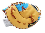 HATAKEYAMA Pro 13 inch First Base Mitt - Camel/Skyblue #3