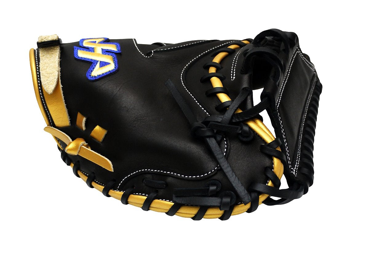 HATAKEYAMA Pro 33 inch Viper Flash Catcher Mitt - Black/Gold