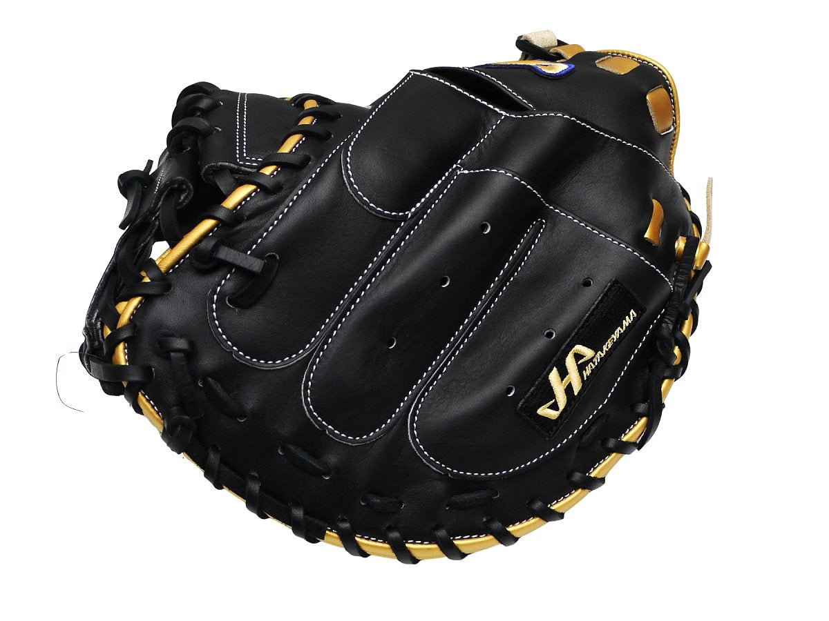 HATAKEYAMA Pro 33.5 inch Viper Catcher Mitt - Black/Gold