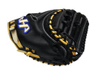 HATAKEYAMA Pro 33.5 inch Viper Catcher Mitt - Black/Gold