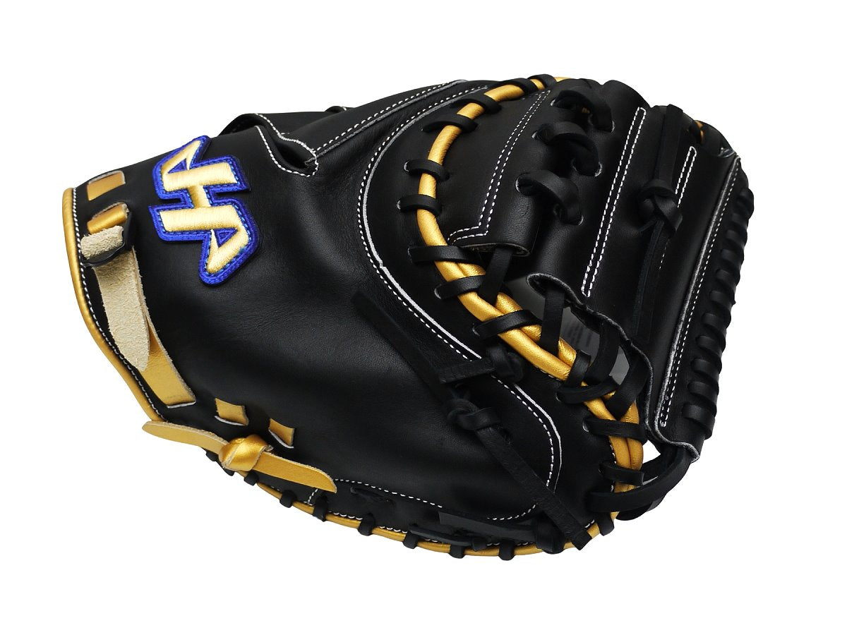 HATAKEYAMA Pro 33.5 inch Viper Catcher Mitt - Black/Gold