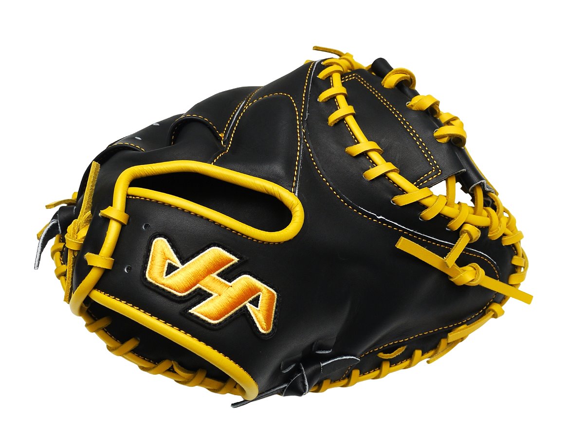 HATAKEYAMA Pro 33 inch Viper Catcher Mitt - Black/Yellow
