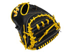 HATAKEYAMA Pro 33 inch Viper Catcher Mitt - Black/Yellow