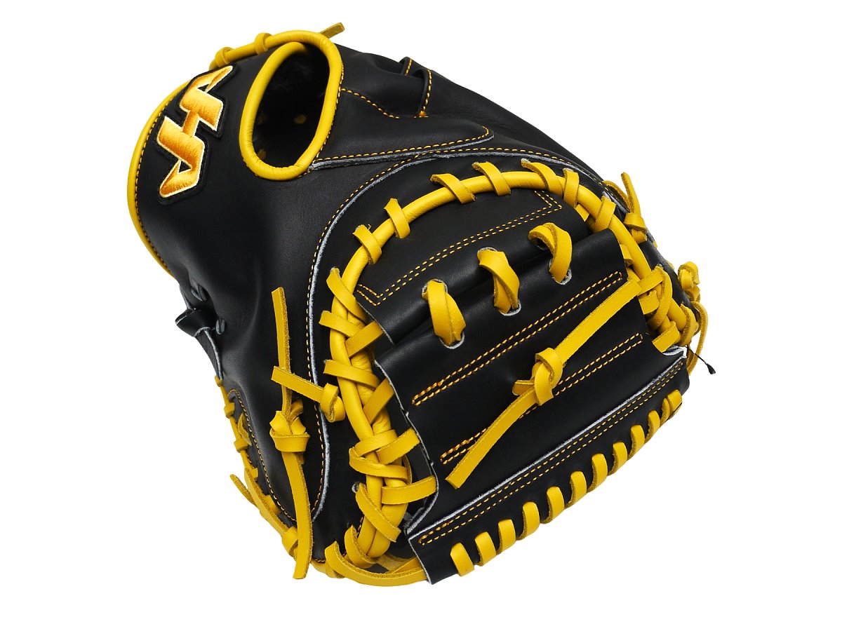 HATAKEYAMA Pro 33 inch Viper Catcher Mitt - Black/Yellow