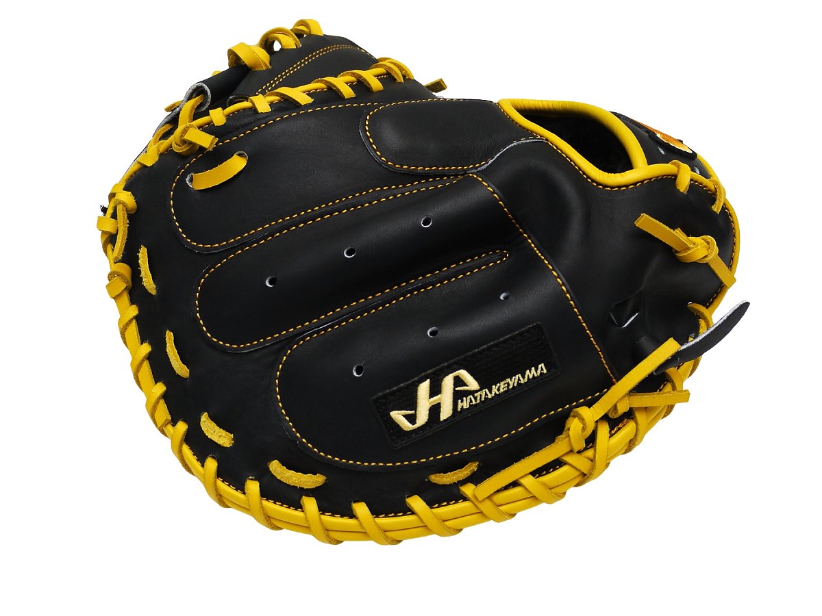 HATAKEYAMA Pro 33 inch Viper Catcher Mitt - Black/Yellow