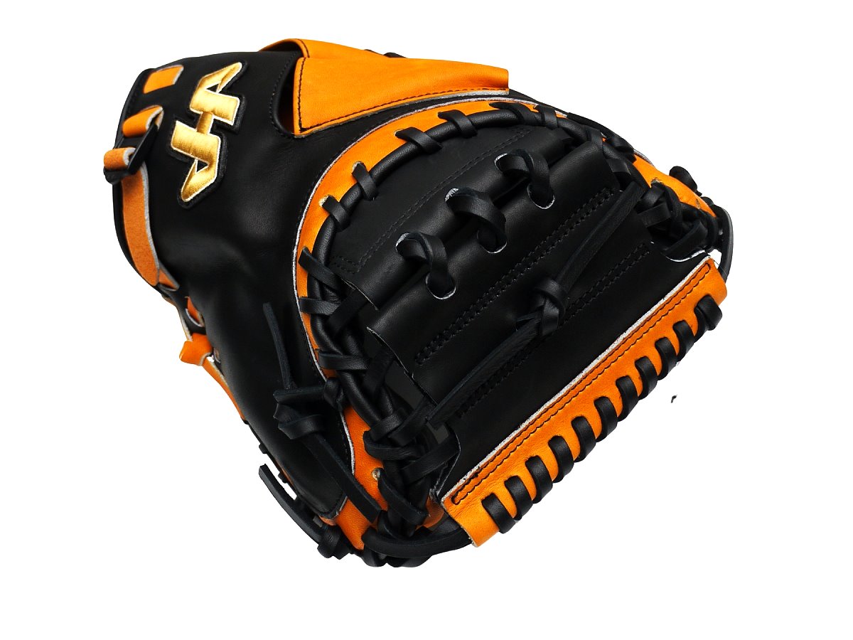 HATAKEYAMA Pro 33.5 inch Viper Catcher Mitt - Black/Tan