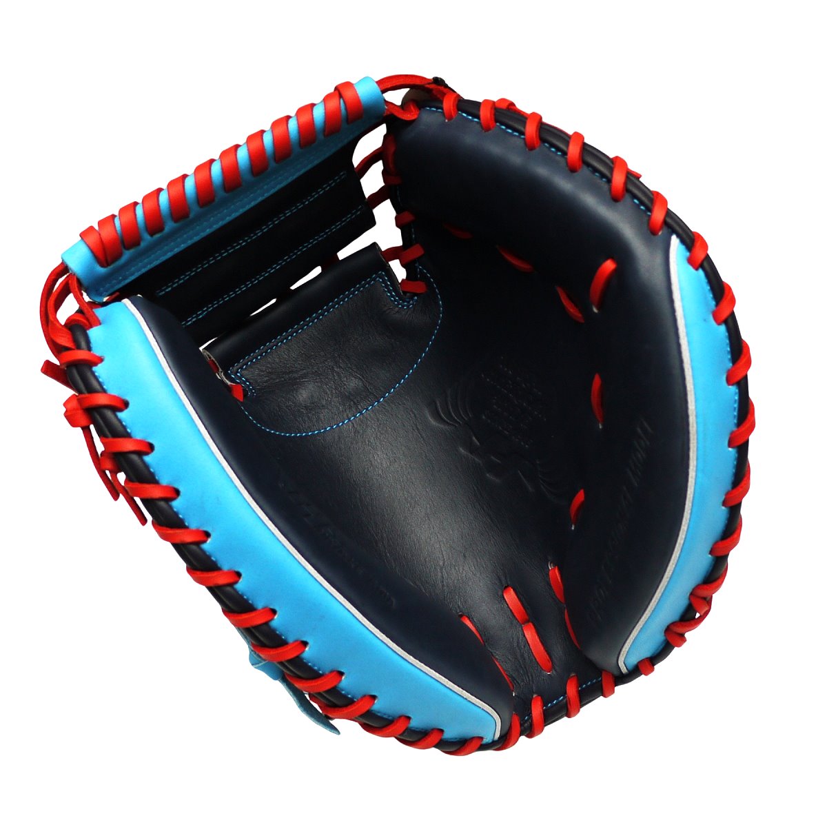 HATAKEYAMA Pro 33.5 inch Viper Catcher Mitt - Navy/Skyblue