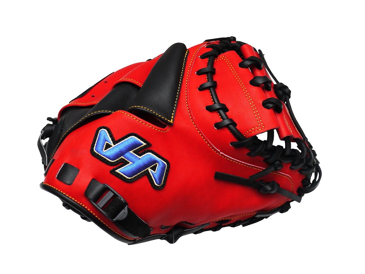 HATAKEYAMA Pro 33.5 inch Viper Catcher Mitt - Red/Black
