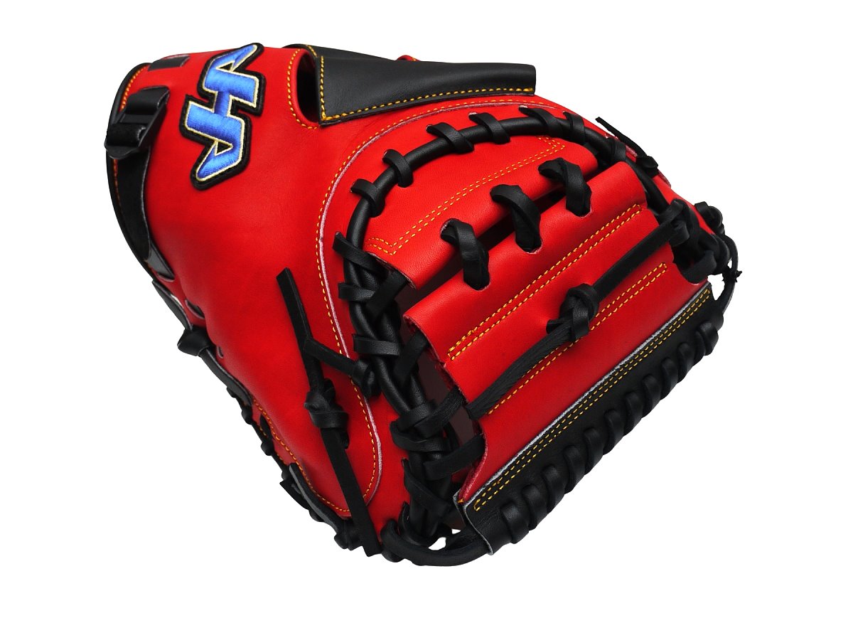 HATAKEYAMA Pro 33.5 inch Viper Catcher Mitt - Red/Black