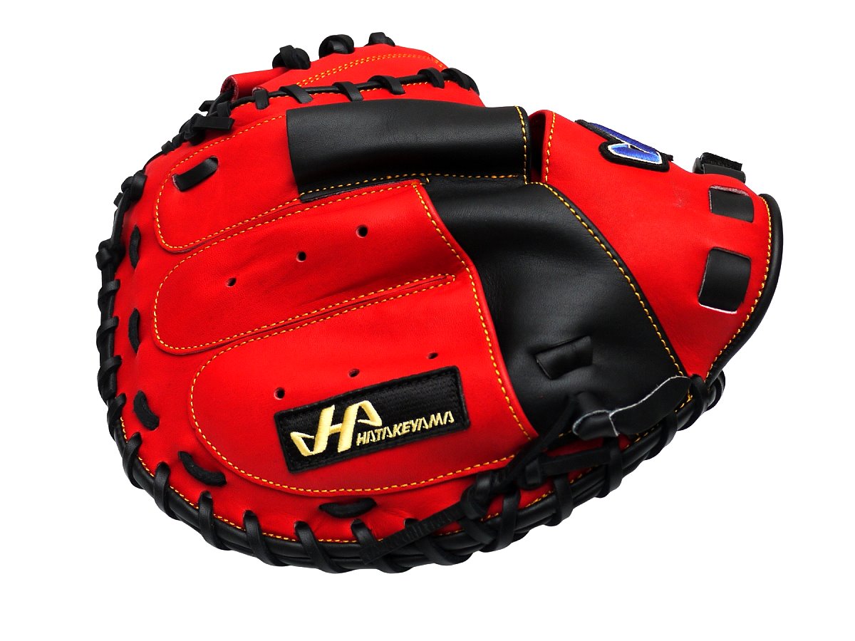 HATAKEYAMA Pro 33.5 inch Viper Catcher Mitt - Red/Black