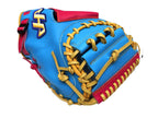 HATAKEYAMA Pro 33.5 inch Viper Catcher Mitt - Skyblue/Hot Pink