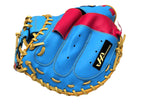 HATAKEYAMA Pro 33.5 inch Viper Catcher Mitt - Skyblue/Hot Pink