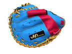 HATAKEYAMA Pro 33.5 inch Viper Catcher Mitt - Skyblue/Hot Pink