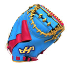 HATAKEYAMA Pro 33.5 inch Viper Catcher Mitt - Skyblue/Hot Pink