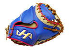 HATAKEYAMA Pro 33.5 inch Viper Open Back Catcher Mitt - Royal/Camel