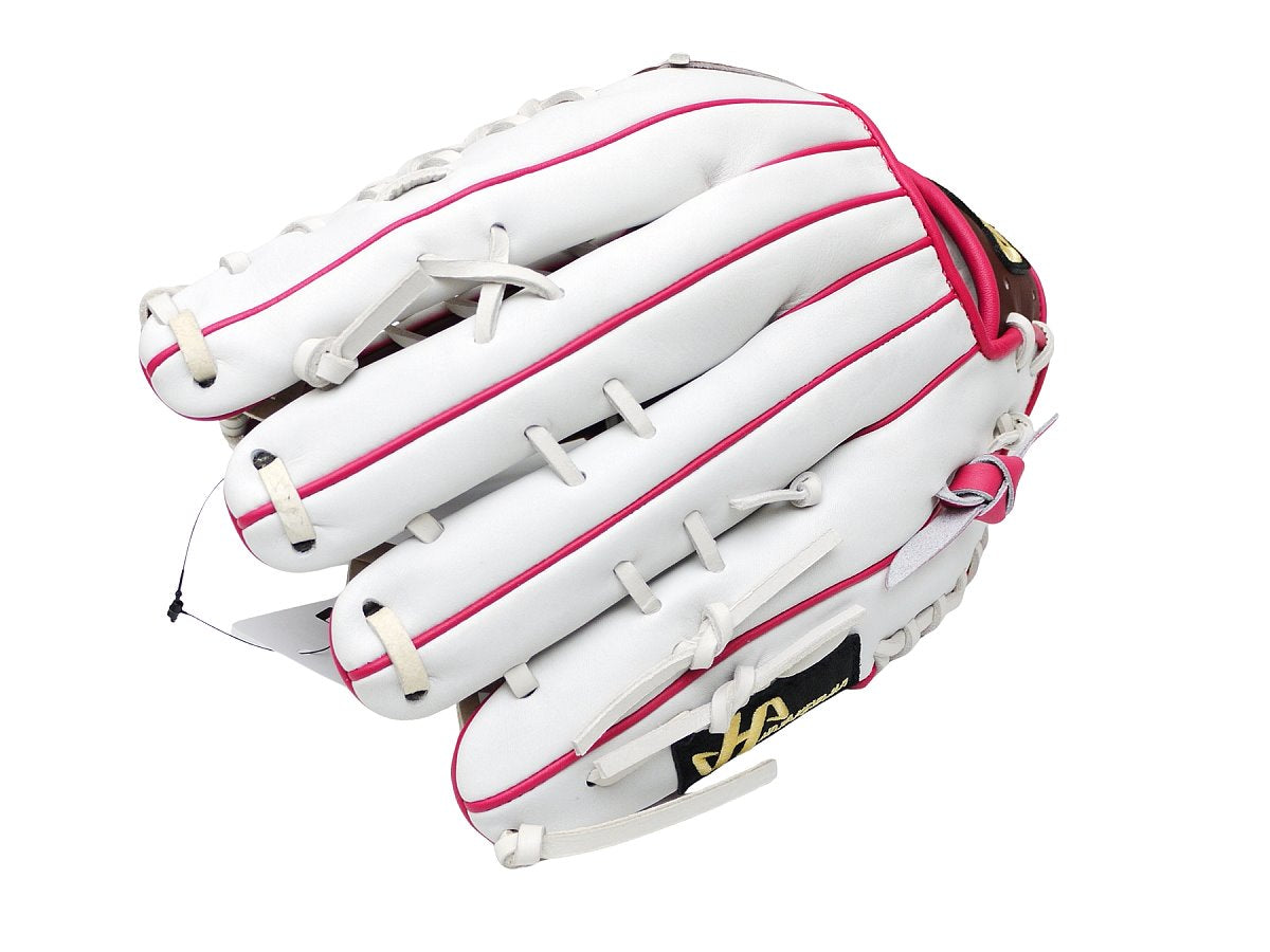HATAKEYAMA Special Order 12.75 inch Outfielder Glove - White/Brown