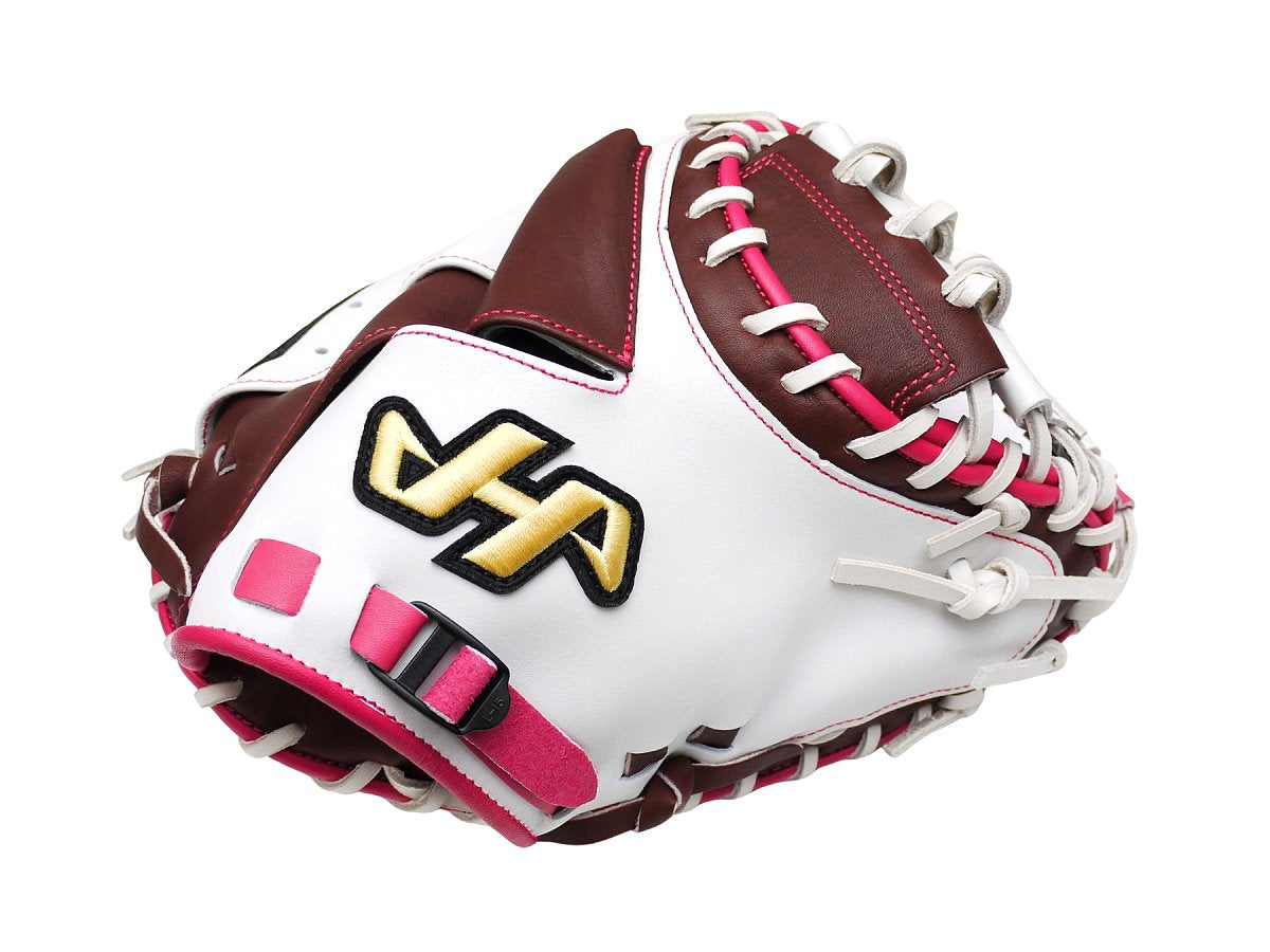 HATAKEYAMA Special Order 33.5 inch Viper Catcher Mitt - White/Brown
