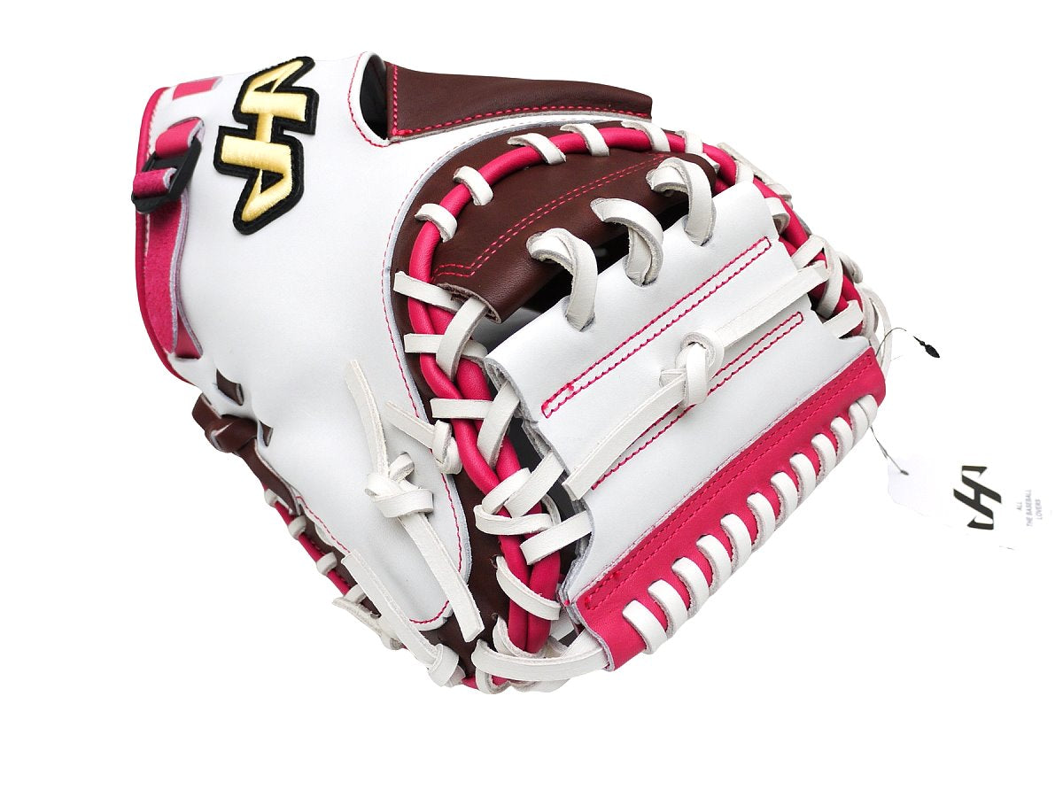 HATAKEYAMA Special Order 33.5 inch Viper Catcher Mitt - White/Brown