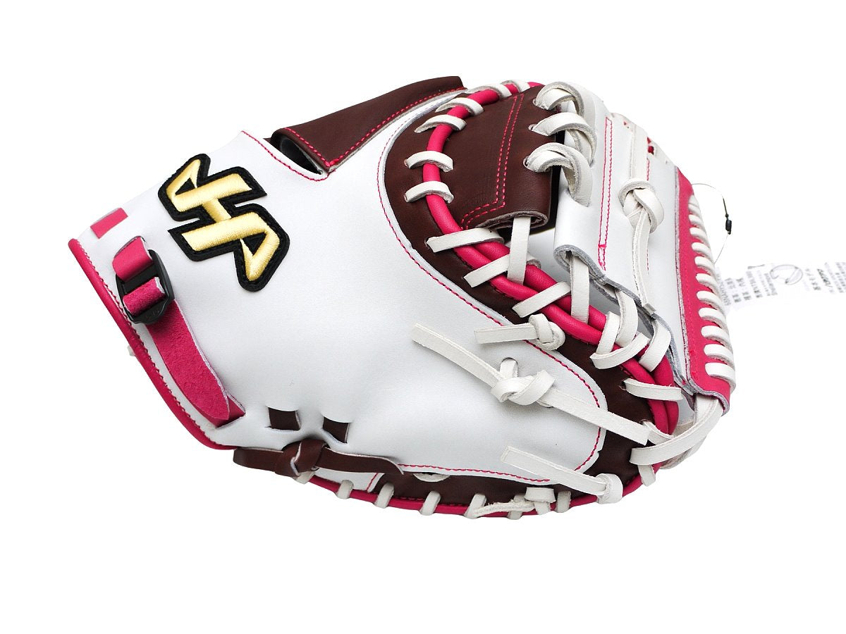 HATAKEYAMA Special Order 33.5 inch Viper Catcher Mitt - White/Brown