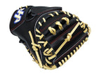 HATAKEYAMA Pro Open Back 33 inch Catcher Mitt - Black/Beige #2