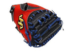 HATAKEYAMA Kin Series Fushimi Torai Model 33 inch Catcher Mitt - Red/Navy #2