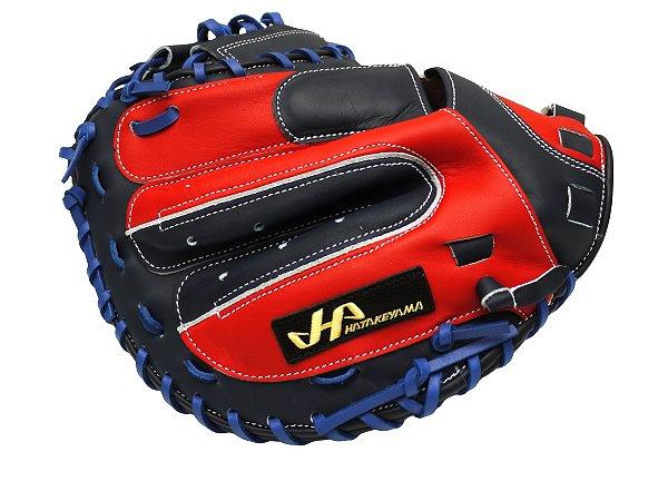 HATAKEYAMA Kin Series Fushimi Torai Model 33 inch Catcher Mitt - Red/Navy #5