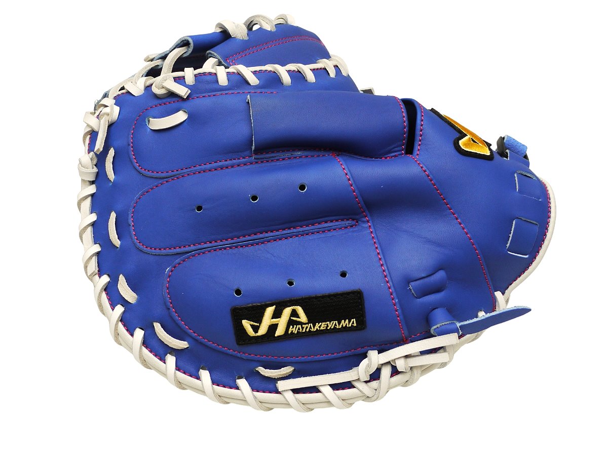 HATAKEYAMA Pro 33.5 inch Viper Catcher Mitt - Royal/White #5