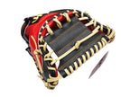 HATAKEYAMA Pro 34 inch Fast Pitch Catcher Mitt - Black/Red #2