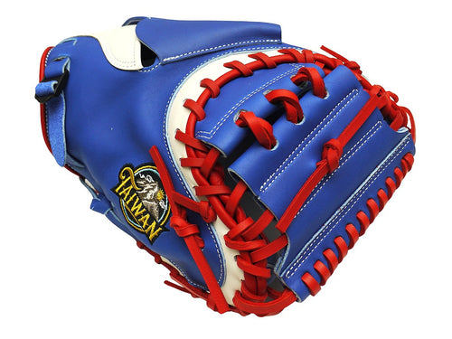HATAKEYAMA Taiwan Limited Fushimi Torai Model 33 inch Catcher Mitt - Royal/Red/White #2