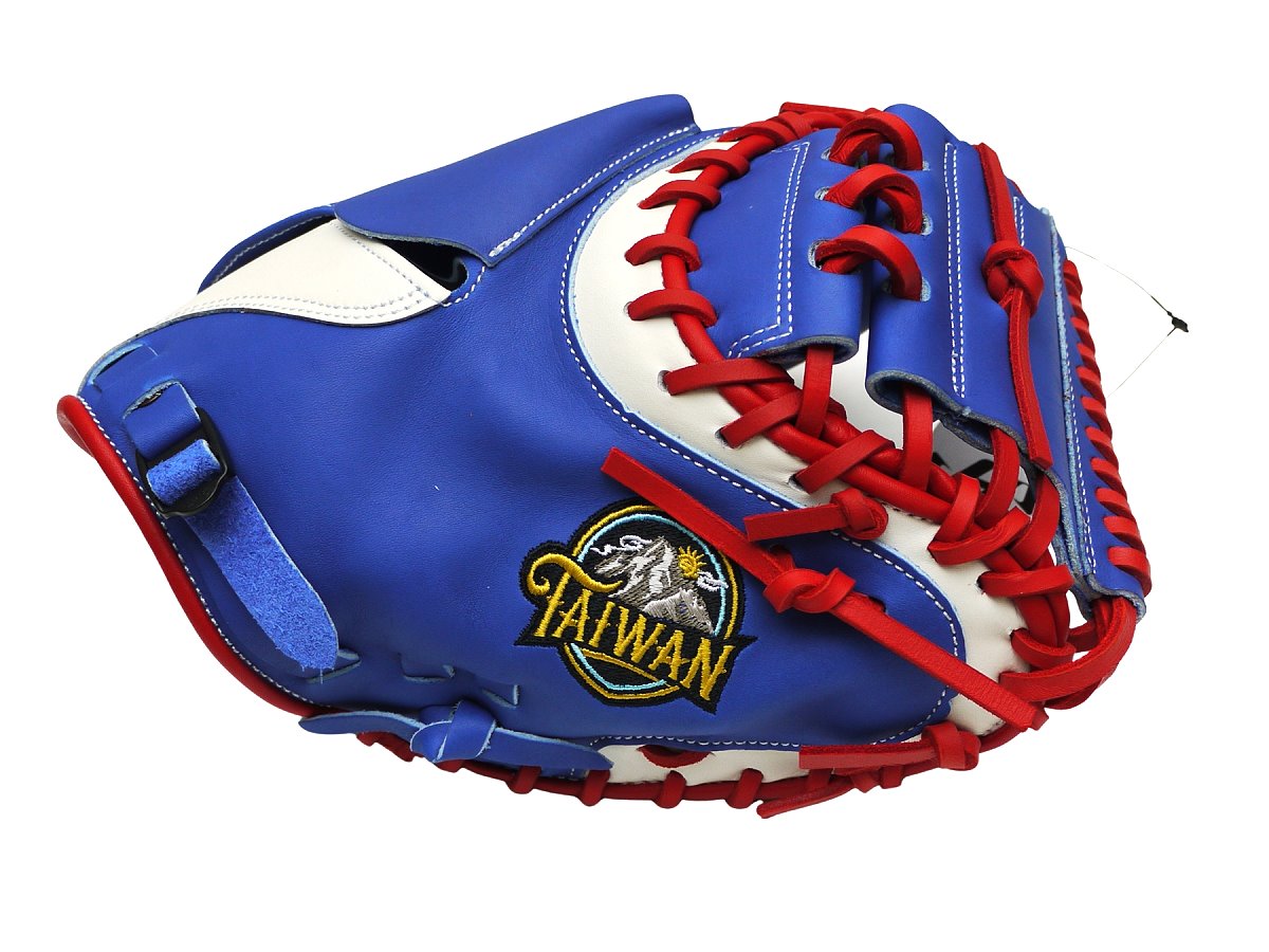 HATAKEYAMA Taiwan Limited Fushimi Torai Model 33 inch Catcher Mitt - Royal/Red/White #4