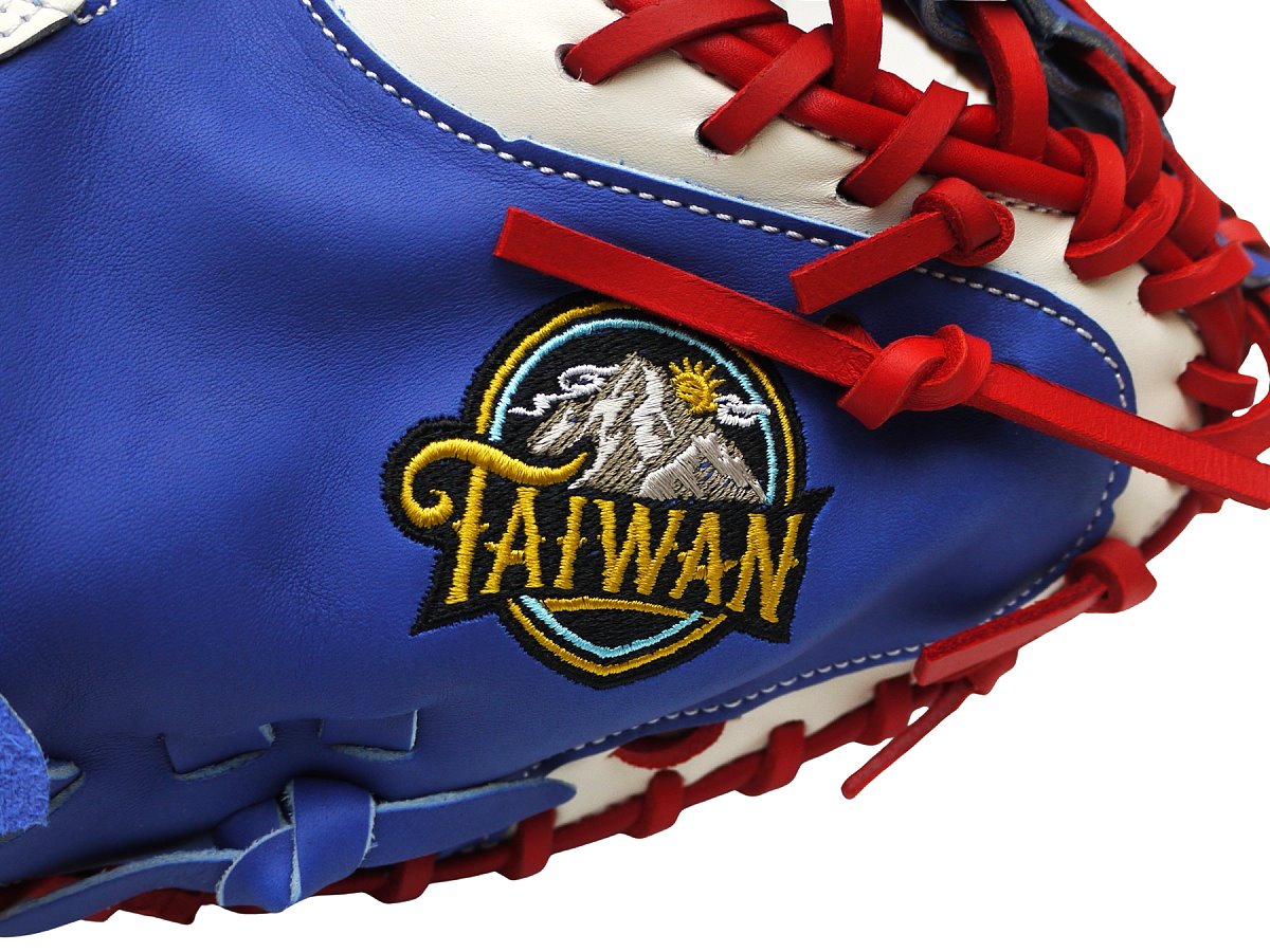 HATAKEYAMA Taiwan Limited Fushimi Torai Model 33 inch Catcher Mitt - Royal/Red/White #8