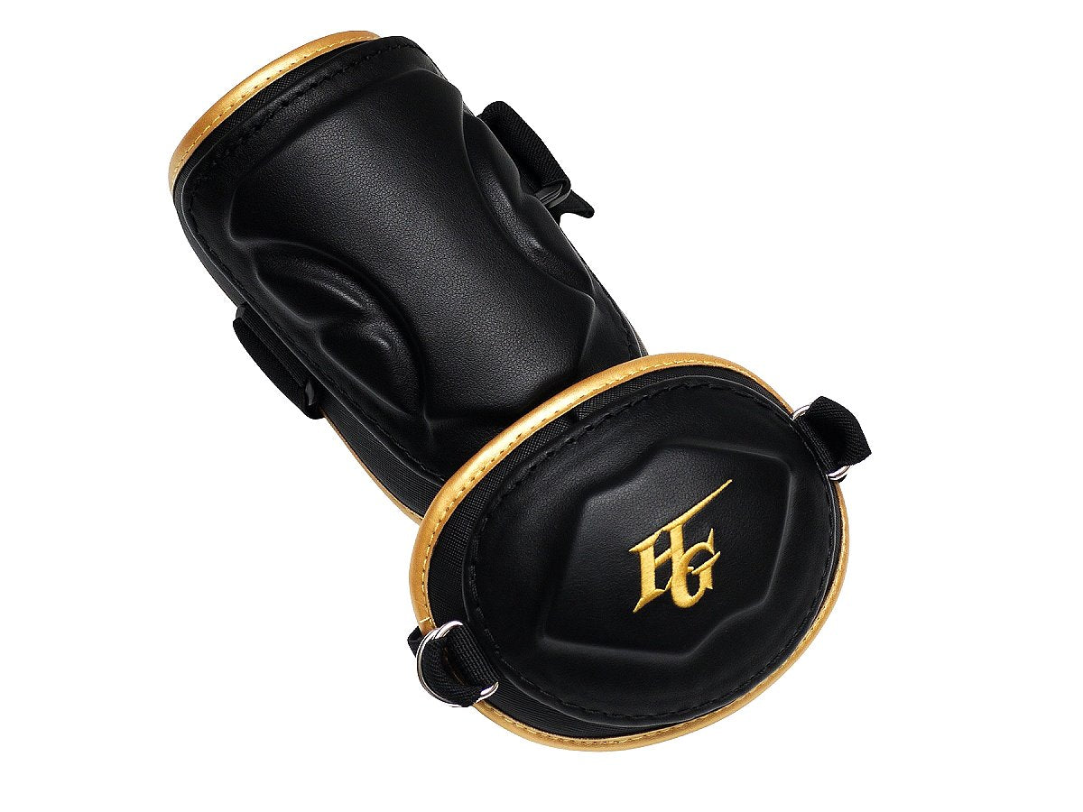 HI-GOLD Premium Batting Elbow Guard - Black/Gold #1