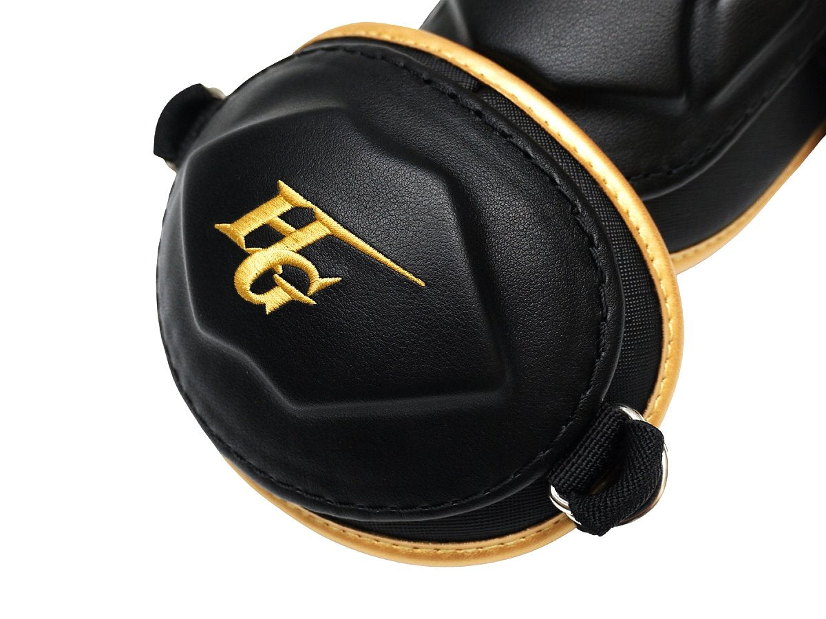 HI-GOLD Premium Batting Elbow Guard - Black/Gold #2