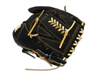 HI-GOLD Pro Japan Steerhide 11.5 inch Pitcher Glove - Black/Camel