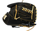 HI-GOLD Pro Japan Steerhide 11.5 inch Pitcher Glove - Black/Camel