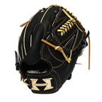 HI-GOLD Pro Japan Steerhide 11.5 inch Pitcher Glove - Black/Camel