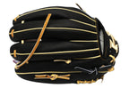 HI-GOLD Pro Japan Steerhide 12.5 inch Outfielder Glove - Black/Camel