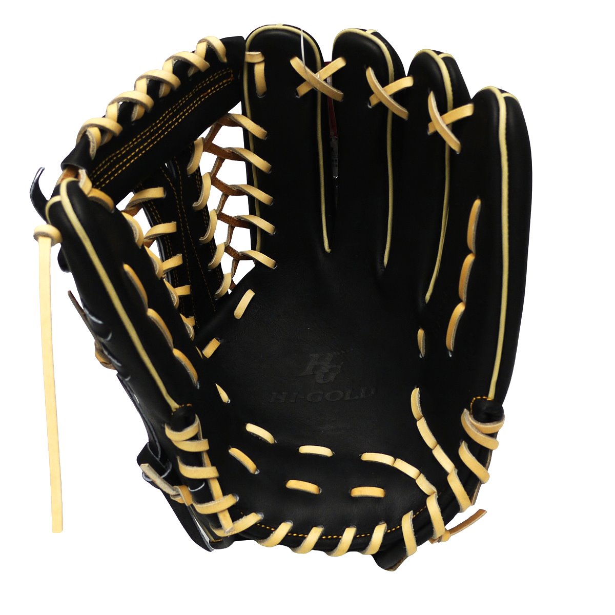 HI-GOLD Pro Japan Steerhide 12.5 inch Outfielder Glove - Black/Camel
