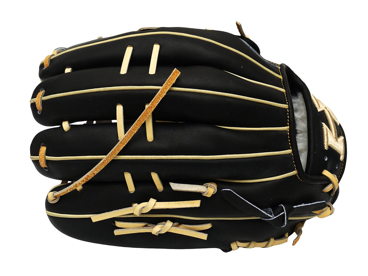 HI-GOLD Pro Japan Steerhide 12.75 inch Outfielder Glove - Black/Camel