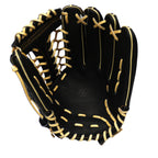 HI-GOLD Pro Japan Steerhide 12.75 inch Outfielder Glove - Black/Camel