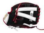 HI-GOLD Pro Model Japan Steerhide 11.5 inch Infielder Glove - Black/Red
