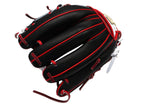 HI-GOLD Pro Model Japan Steerhide 11.75 inch Infielder Glove - Black/Red