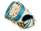 HI-GOLD Pro Order 12.5 inch Left Hand Throw First Base Mitt - Beige/Lake Green #1